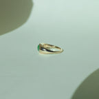 Jadeite Saddle Ring 14k