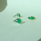 Jadeite Signet Ring Sterling Silver