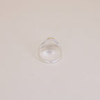Jadeite Signet Ring Sterling Silver and 14k