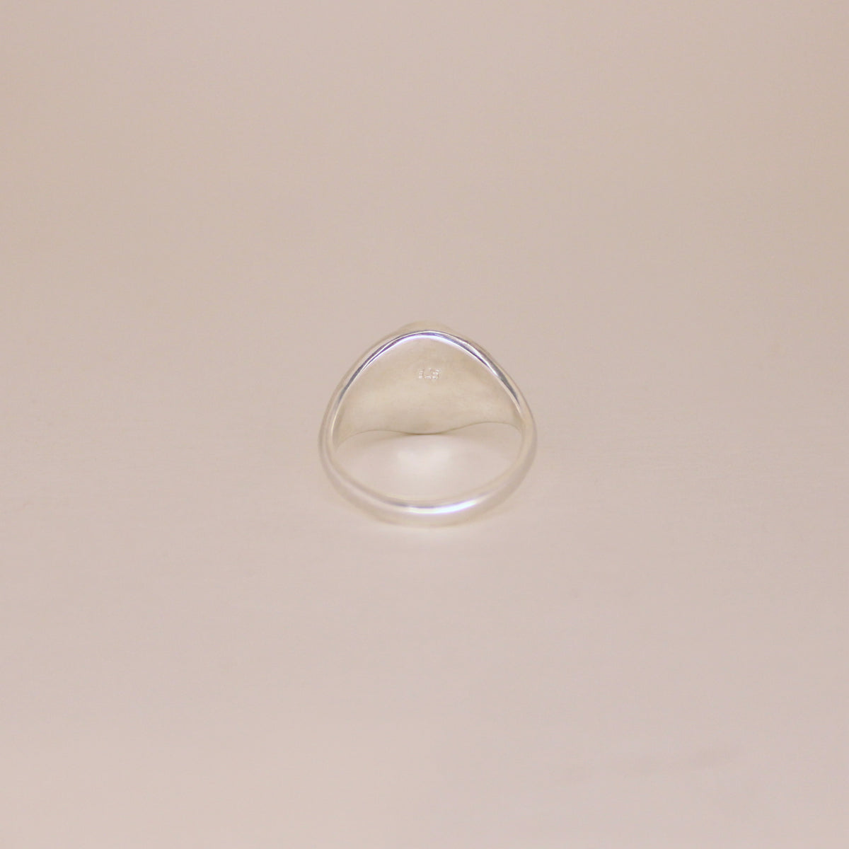 Jadeite Signet Ring Sterling Silver