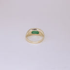 Jadeite Saddle Ring 14k