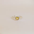 Sarn Yellow Tourmaline Ring (size 7.25)