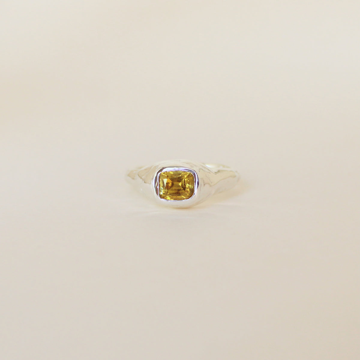 Sarn Yellow Tourmaline Ring (size 7.25)
