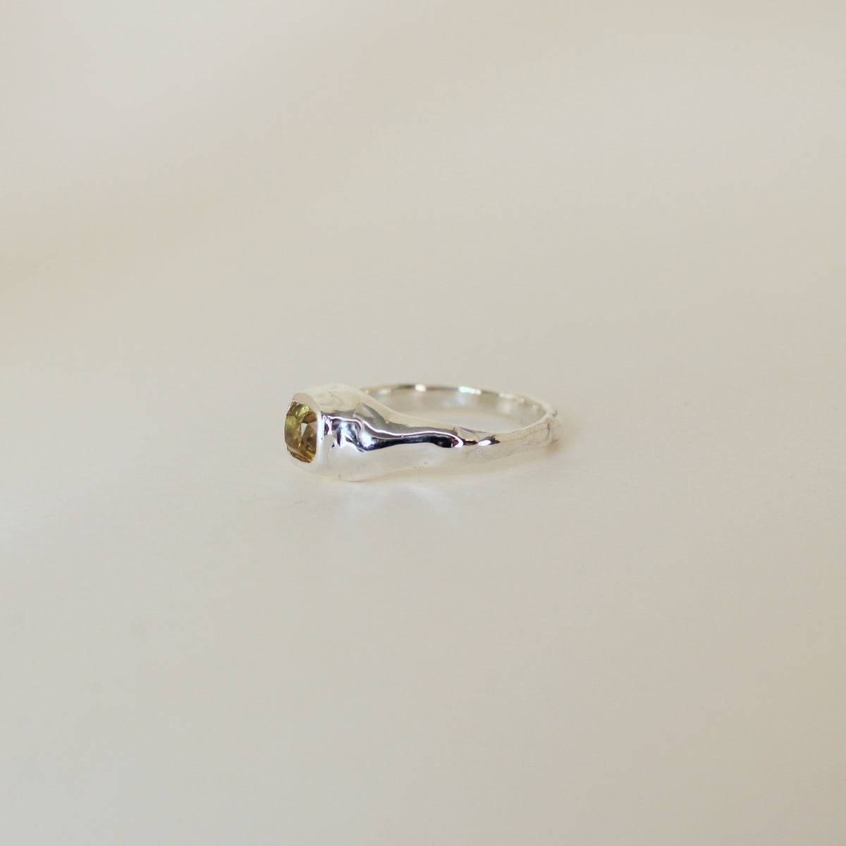 Sarn Yellow Tourmaline Ring (size 7.25)