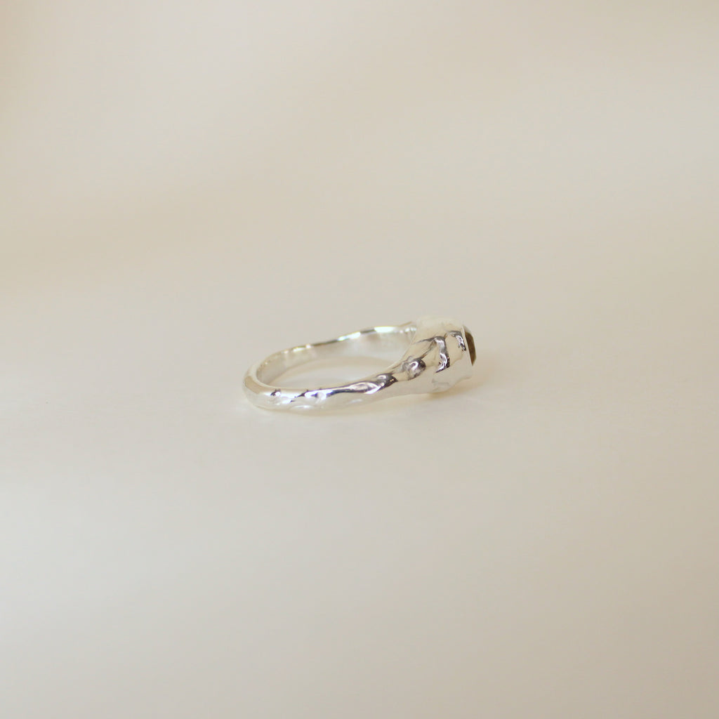 Sarn Yellow Tourmaline Ring (size 7.25)