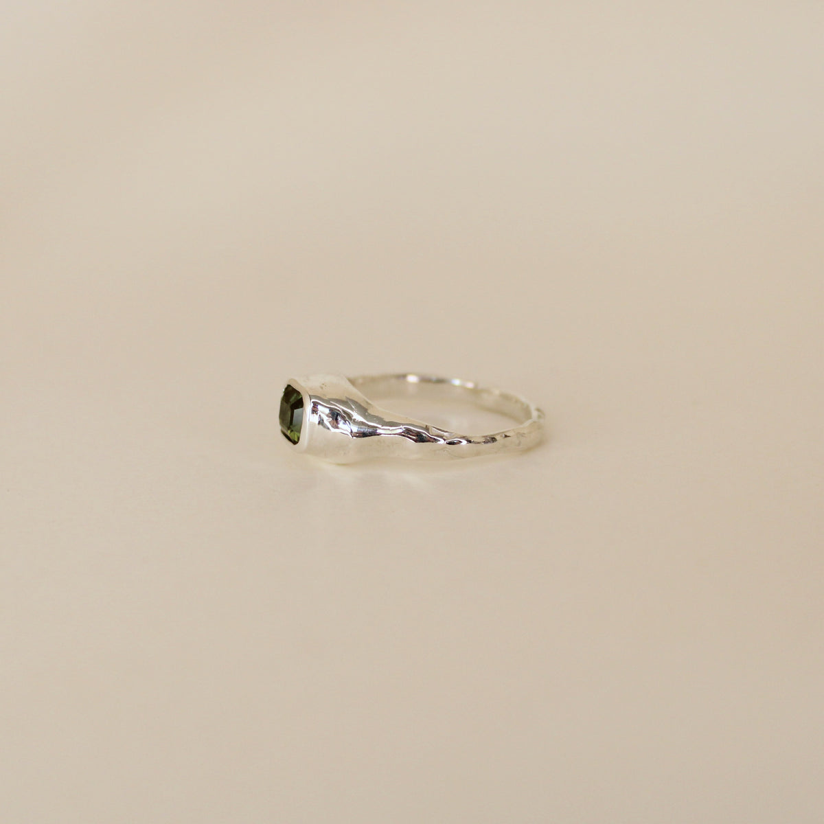 Sarn Green Tourmaline Ring (size 8)