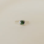 Sarn Green Tourmaline Ring (size 8)