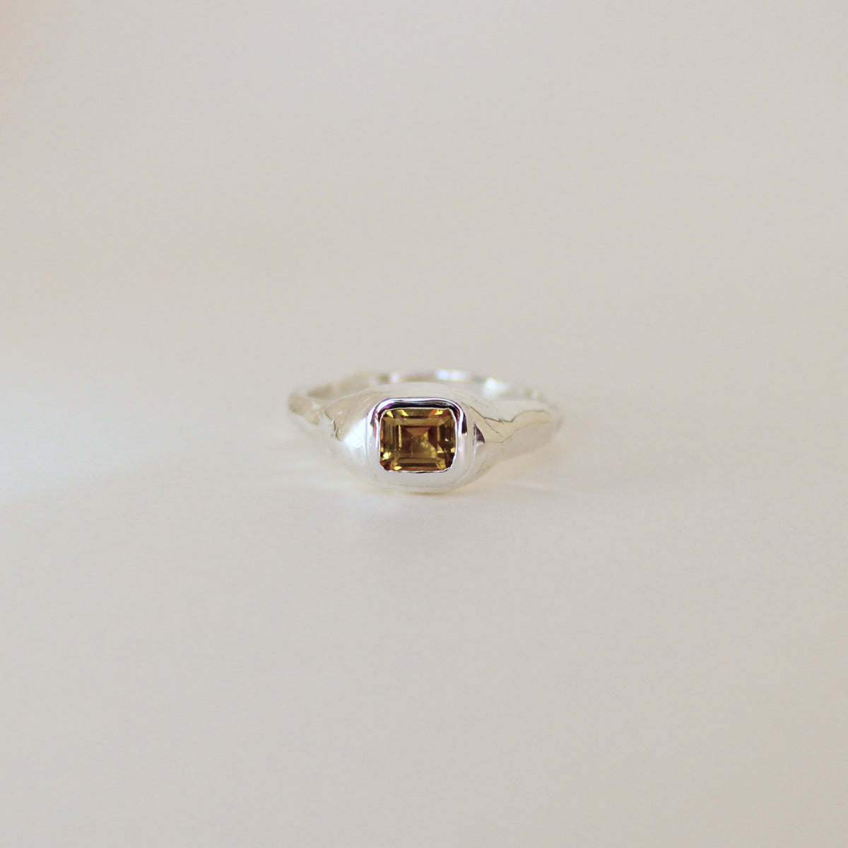 Sarn Yellow Tourmaline Ring (size 9)