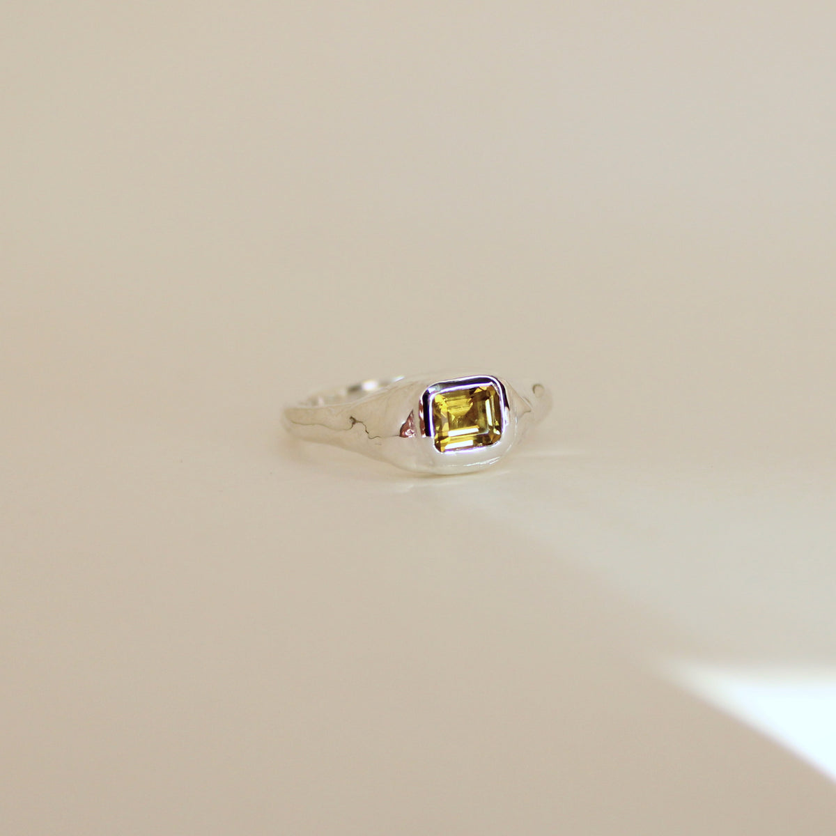 Sarn Yellow Tourmaline Ring (size 9)