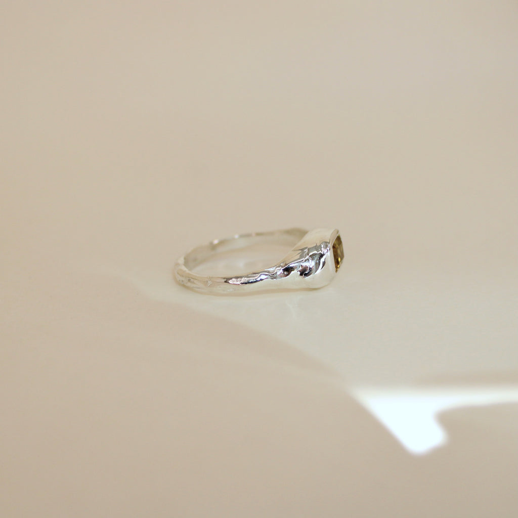 Sarn Yellow Tourmaline Ring (size 9)