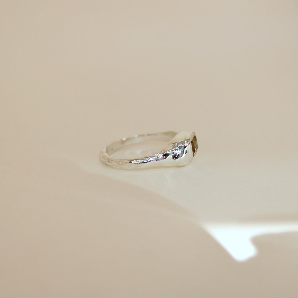 Sarn Yellow Tourmaline Ring (size 9)