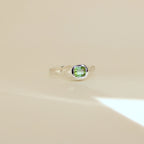 Sarn Green Tourmaline Ring (size 10)