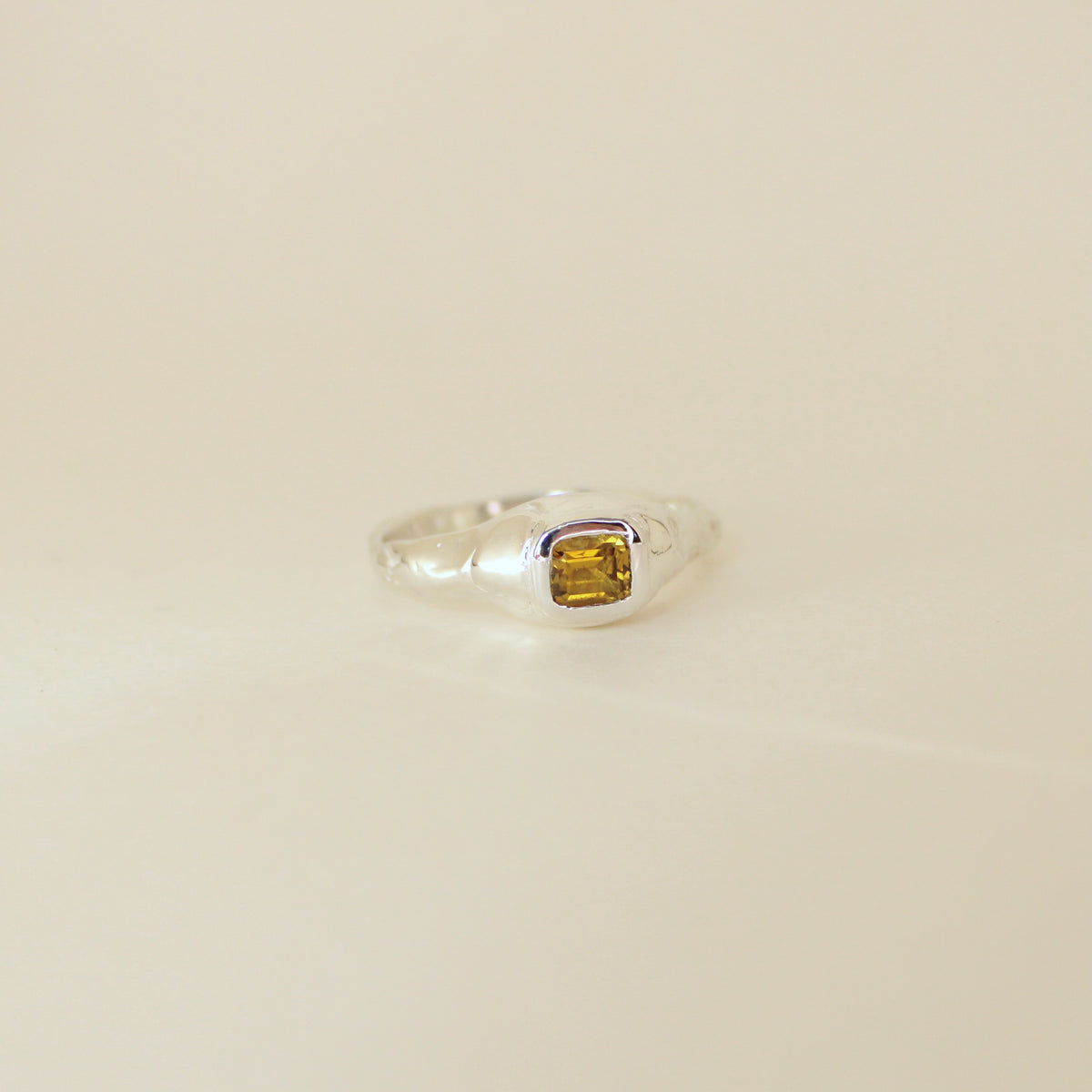 Sarn Yellow Tourmaline Ring (size 11)