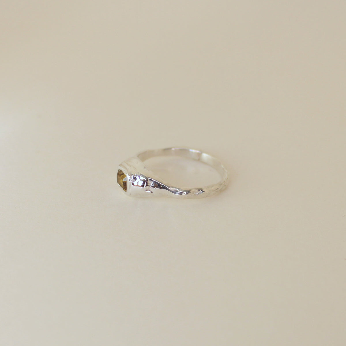 Sarn Yellow Tourmaline Ring (size 11)