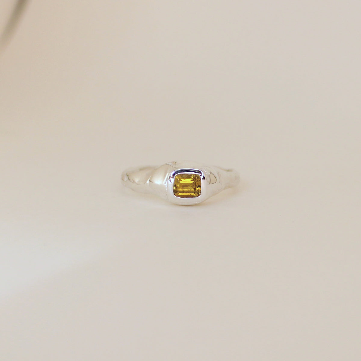 Sarn Yellow Tourmaline Ring (size 11)