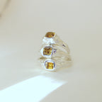 Sarn Yellow Tourmaline Ring (size 7.25)