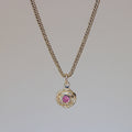 Mini Tart Pendant - Soft Pink Spinel 14k