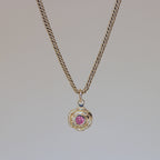 Mini Tart Pendant - Soft Pink Spinel 14k
