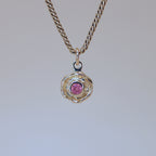 Mini Tart Pendant - Soft Pink Spinel 14k