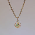 Mini Tart Pendant - Sphene 14k