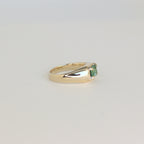 Mesa Gold Ring - Cyan Tourmaline