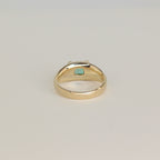 Mesa Gold Ring - Cyan Tourmaline