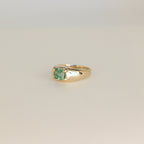 Mesa Gold Ring - Cyan Tourmaline