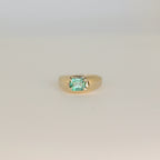 Mesa Gold Ring - Cyan Tourmaline