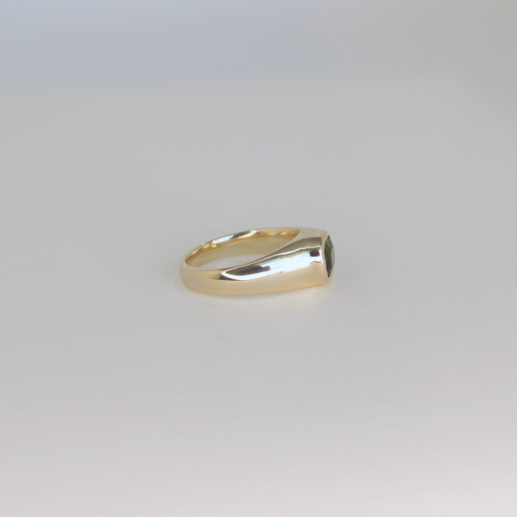 Boreal Forest Gold Tourmaline Ring