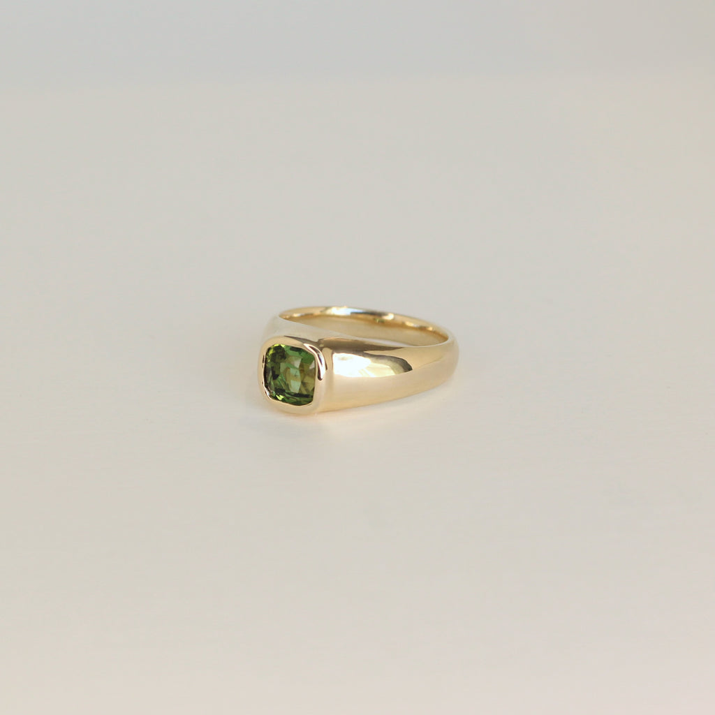 Boreal Forest Gold Tourmaline Ring