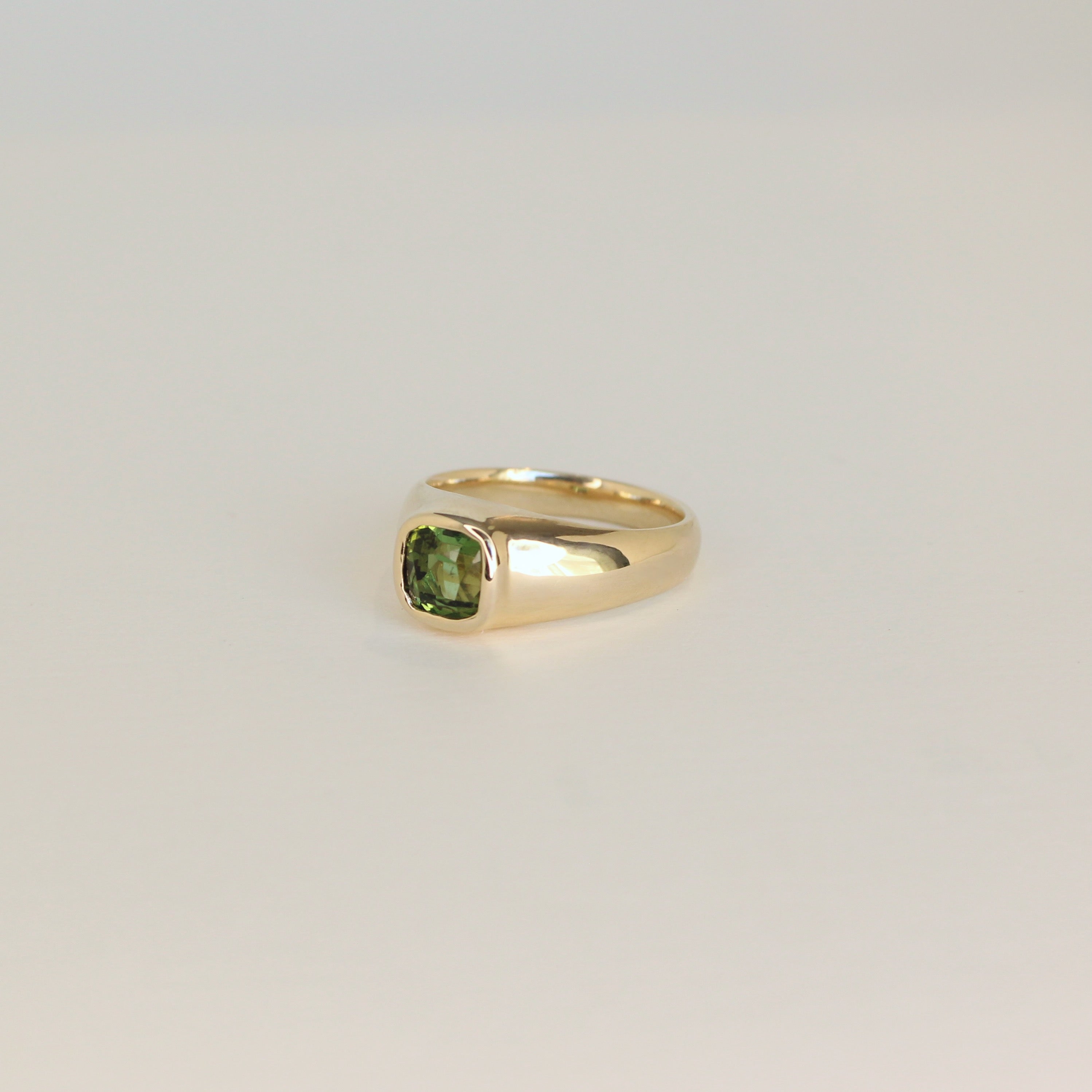 Boreal Forest Gold Tourmaline Ring