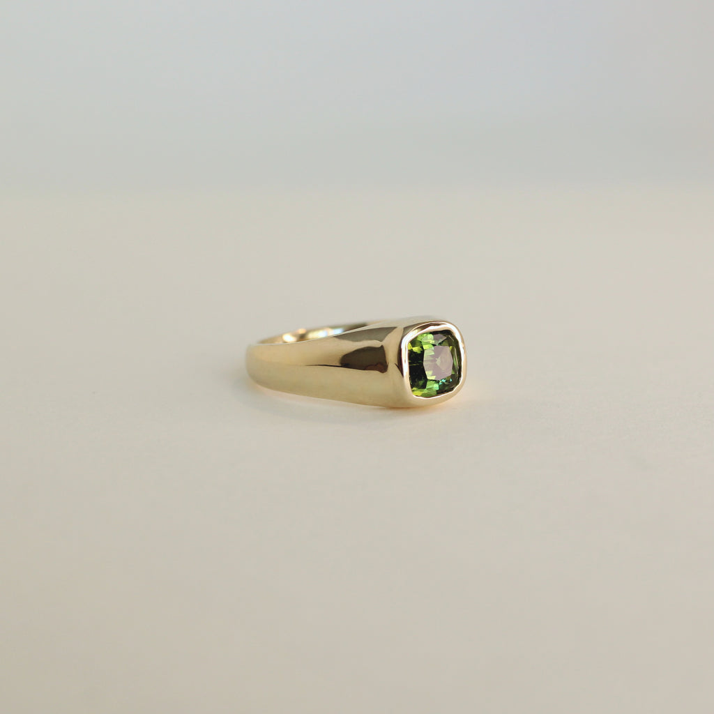 Boreal Forest Gold Tourmaline Ring