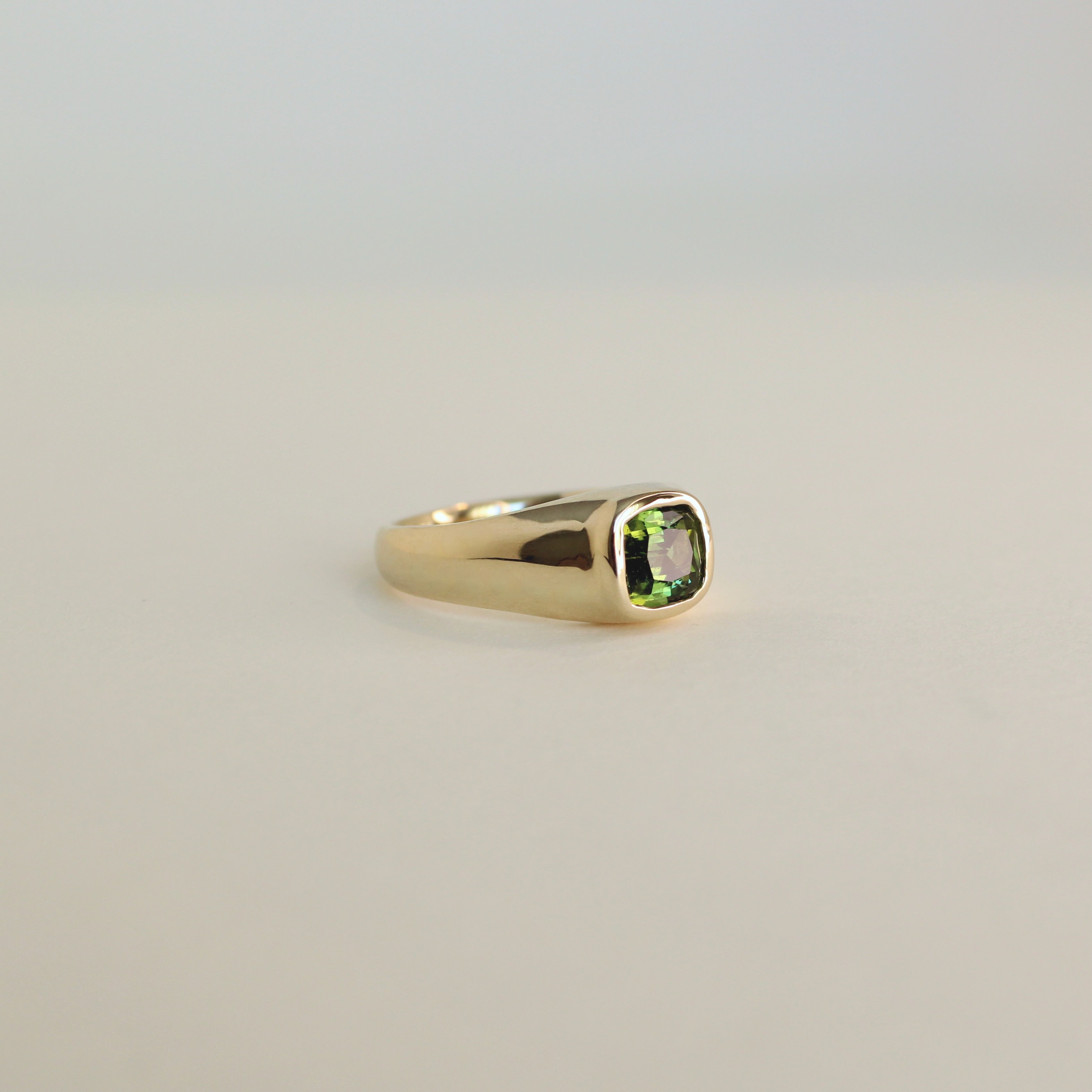Boreal Forest Gold Tourmaline Ring