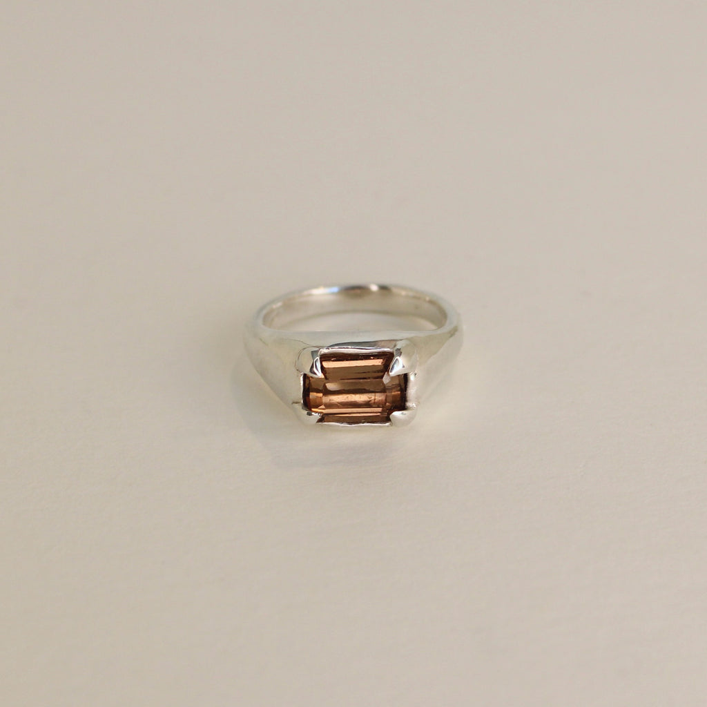 Mesa Pinky Ring - Chocolate Tourmaline