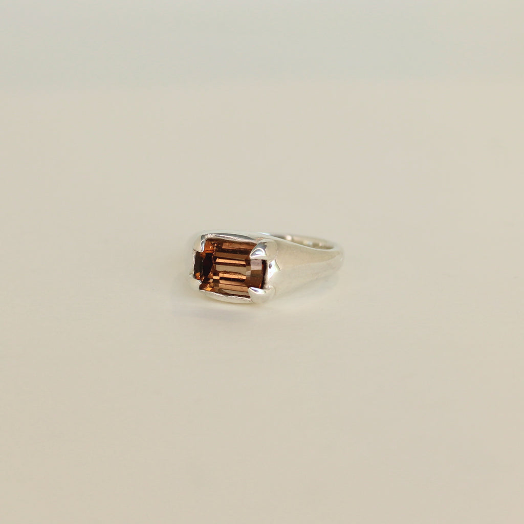 Mesa Pinky Ring - Chocolate Tourmaline