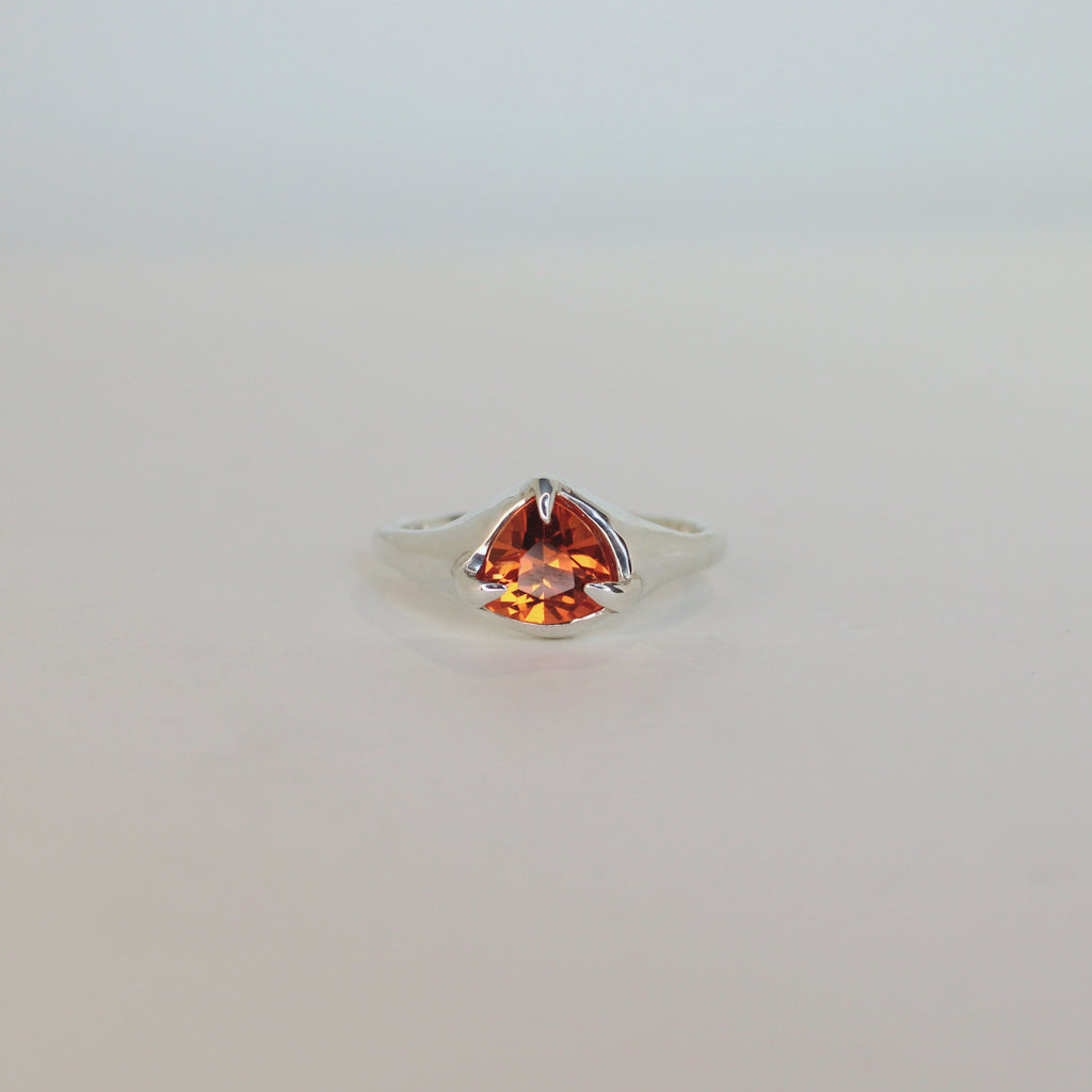 Cyra Sapphire Trillion Ring
