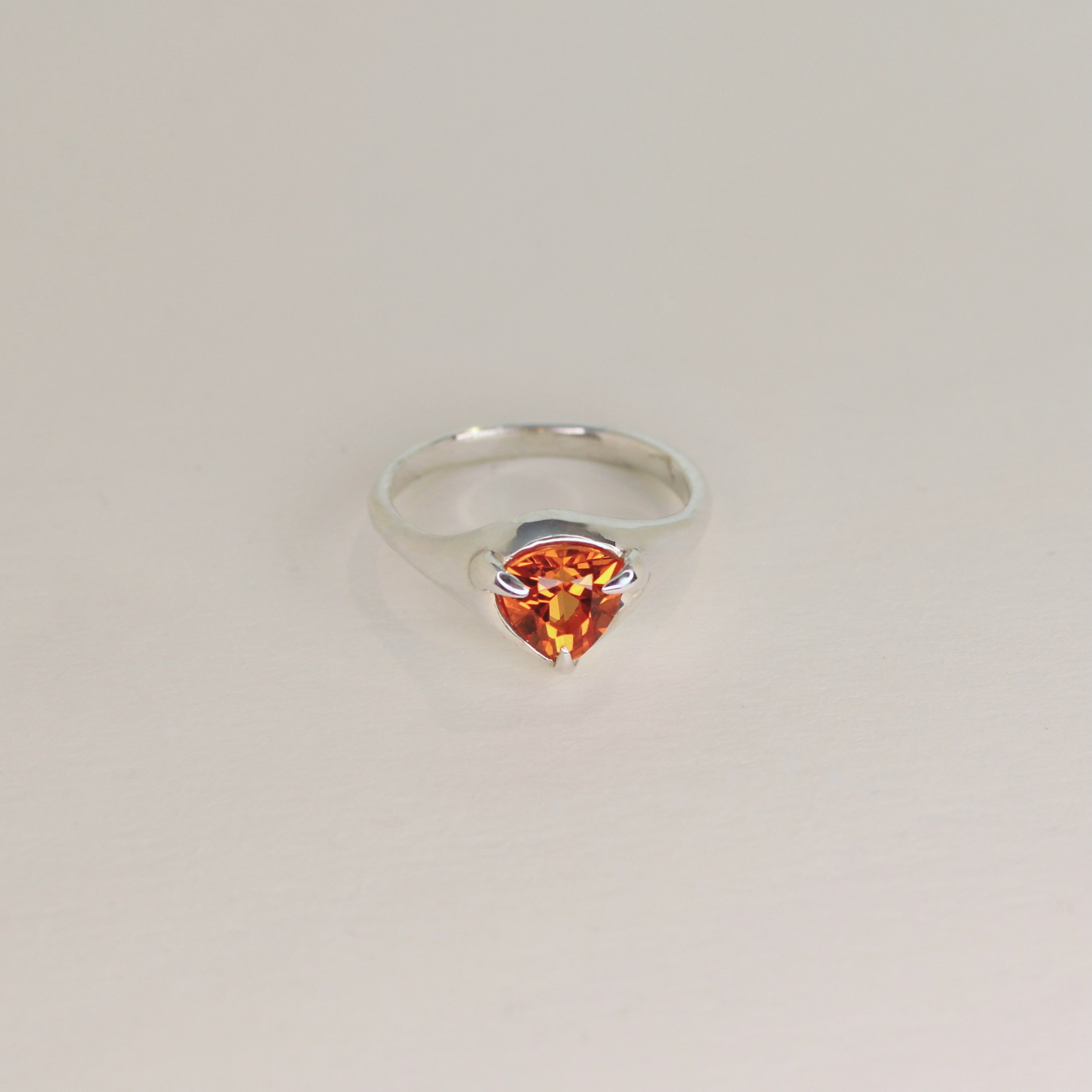 Cyra Sapphire Trillion Ring