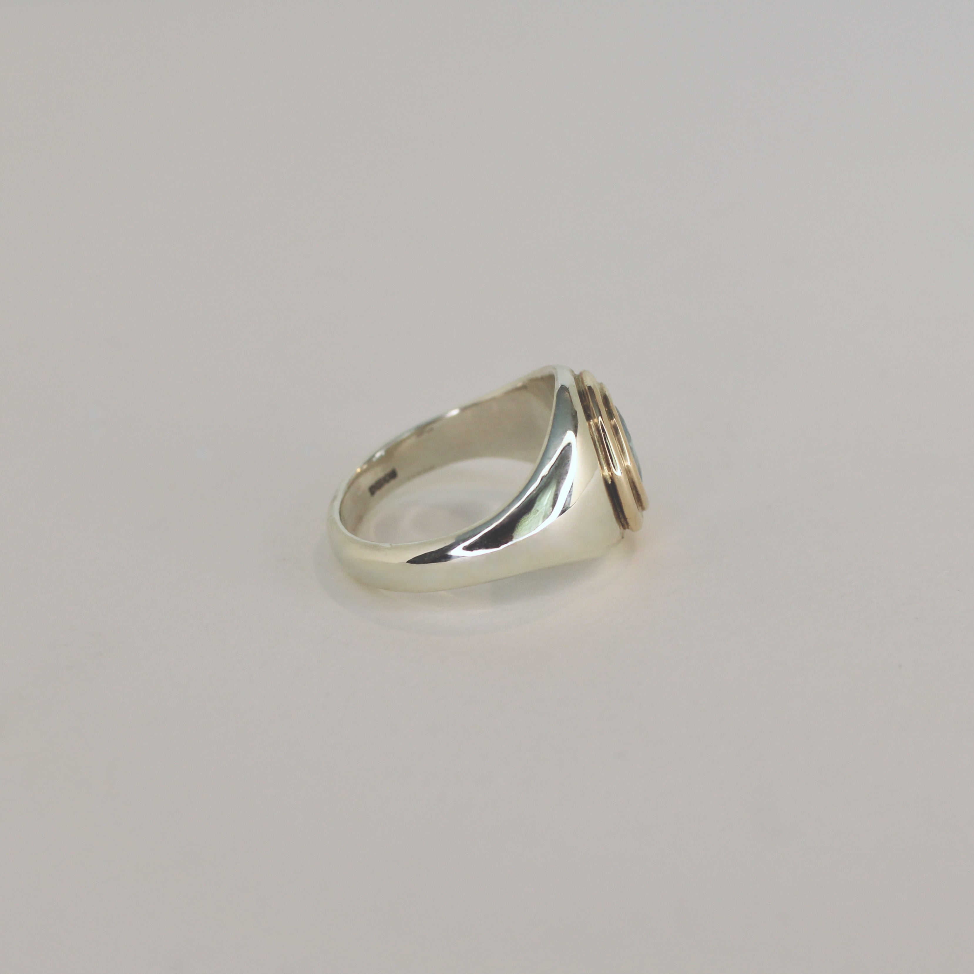 Voyager Zircon Gold Signet Ring
