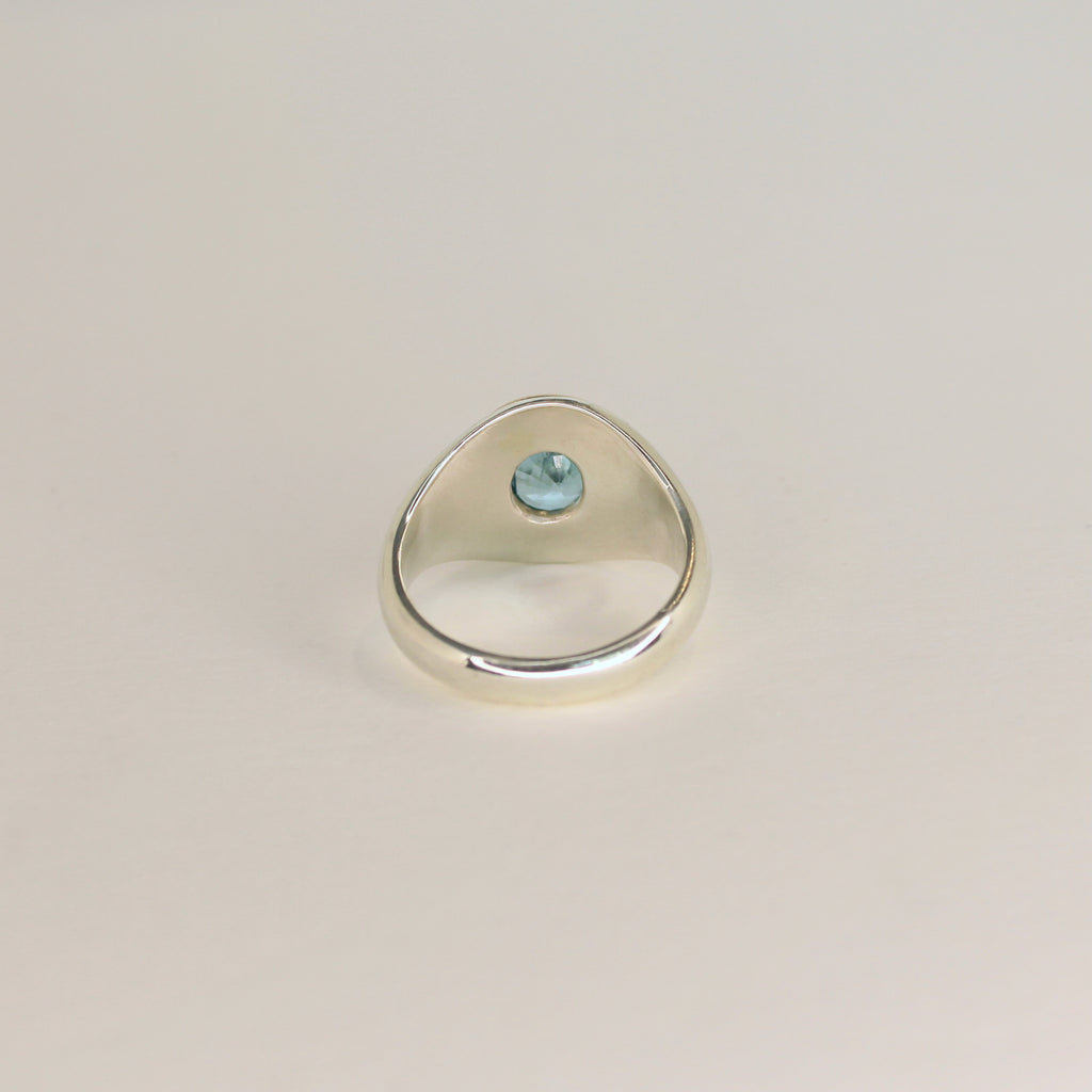Voyager Zircon Gold Signet Ring