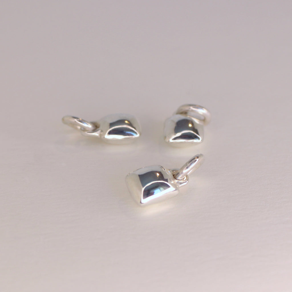Chicklet Charm Sterling Silver
