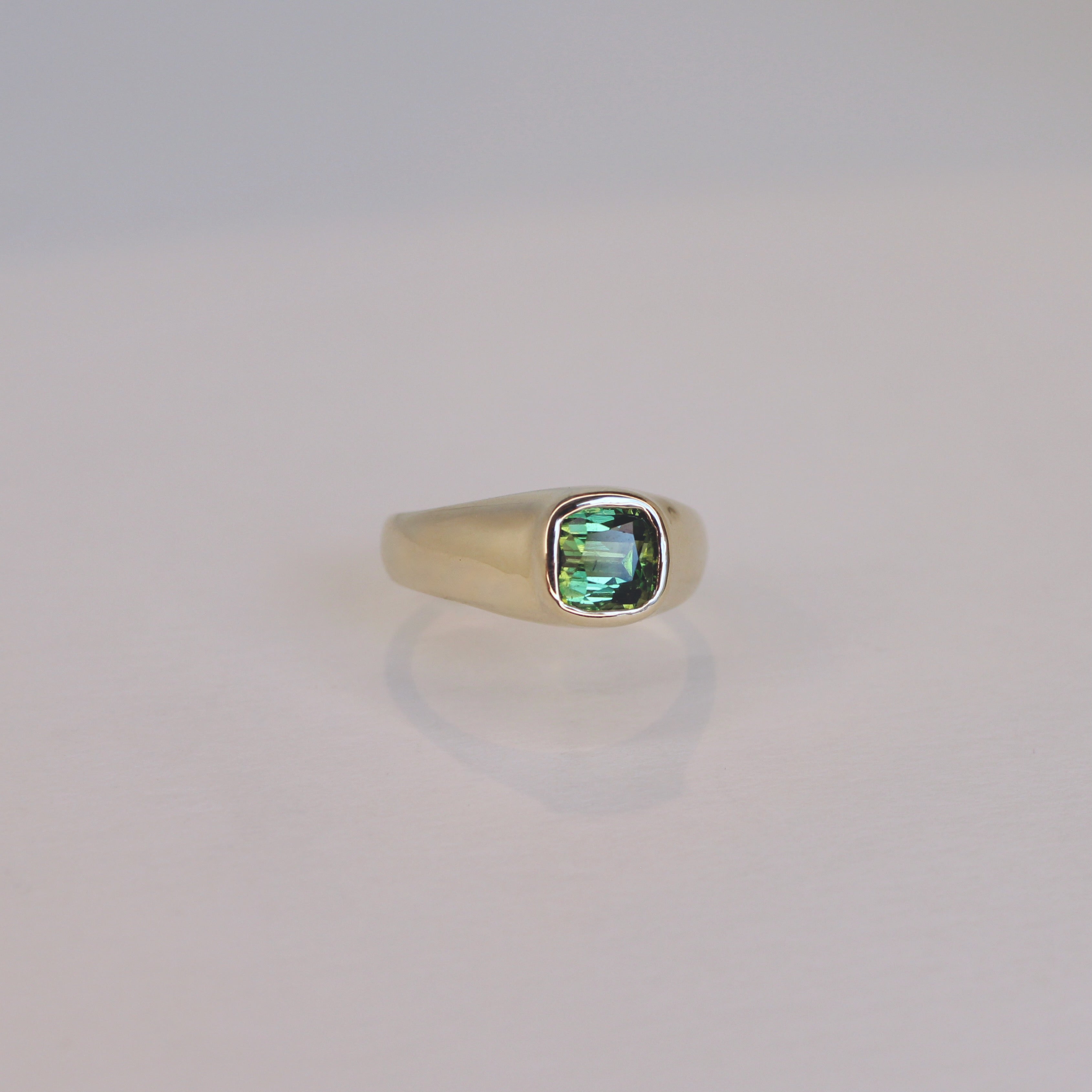 Boreal Forest Gold Tourmaline Ring