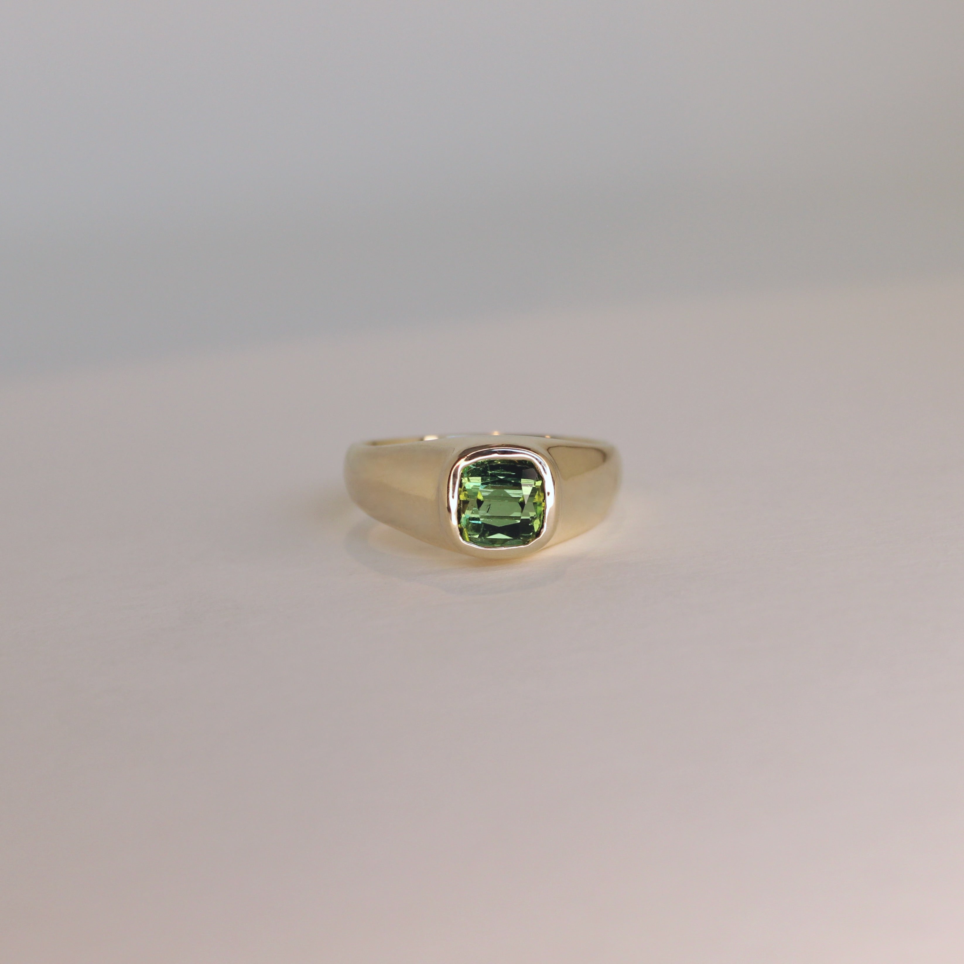 Boreal Forest Gold Tourmaline Ring