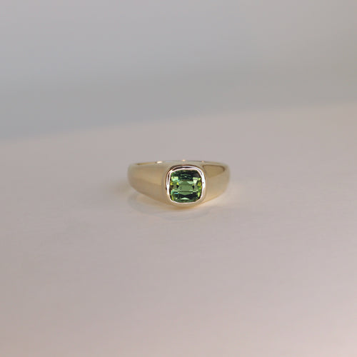 Boreal Forest Gold Tourmaline Ring