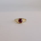 Mesa Gold Ring - Cherry Tourmaline