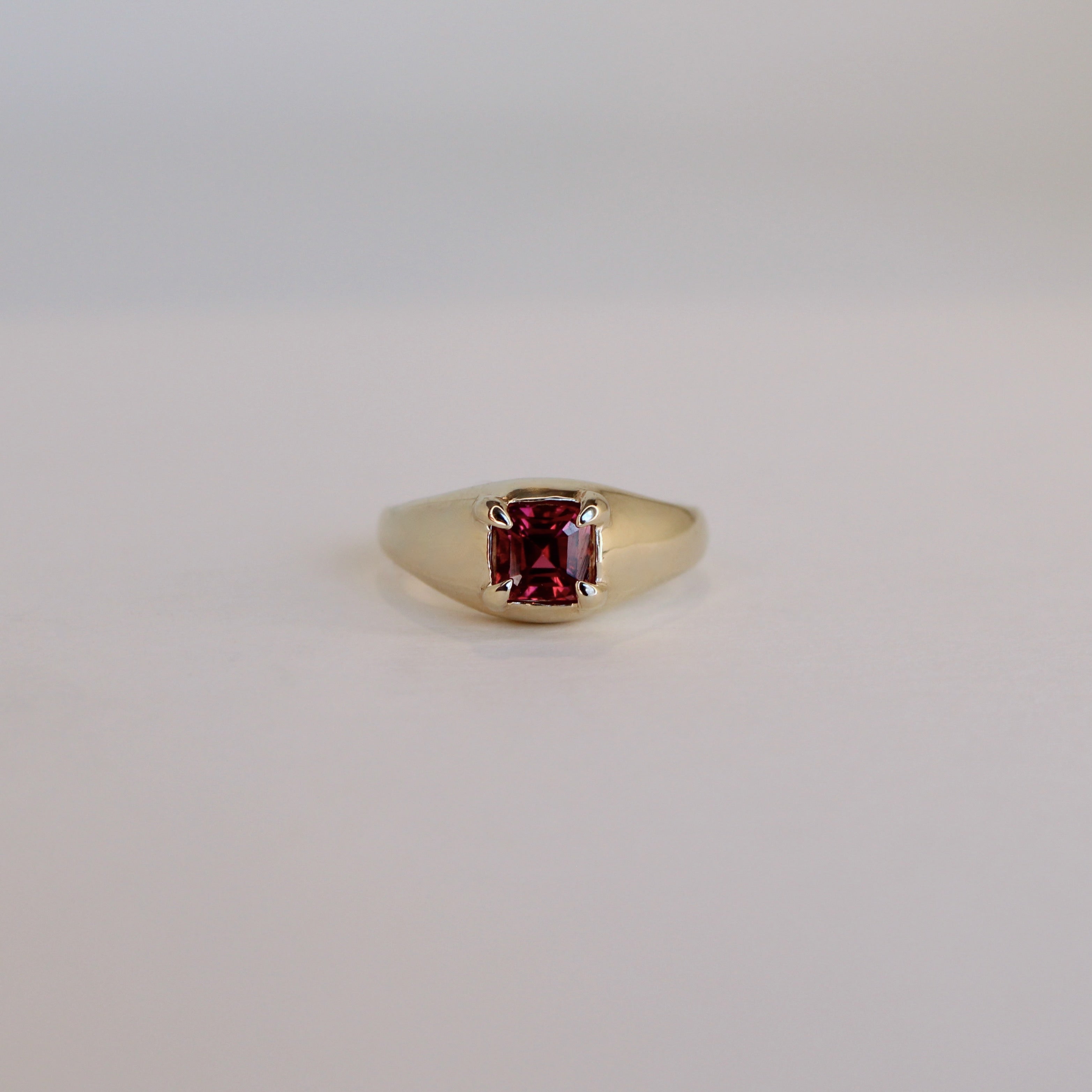 Mesa Gold Ring - Cherry Tourmaline