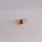 Mesa Gold Ring - Cherry Tourmaline