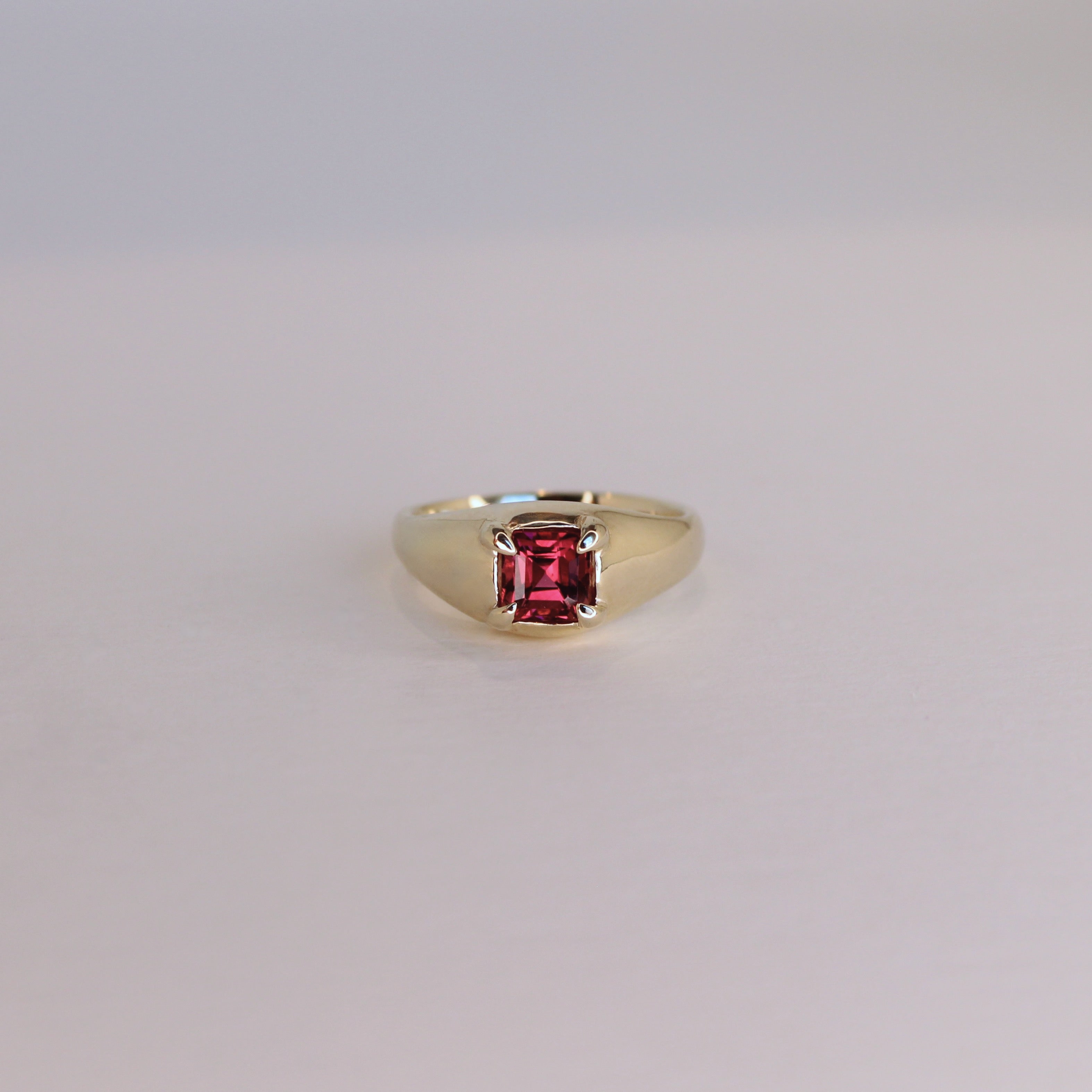 Mesa Gold Ring - Cherry Tourmaline