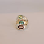 Mesa Pinky Ring - Lime Tourmaline