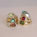 Mesa Gold Ring - Cherry Tourmaline