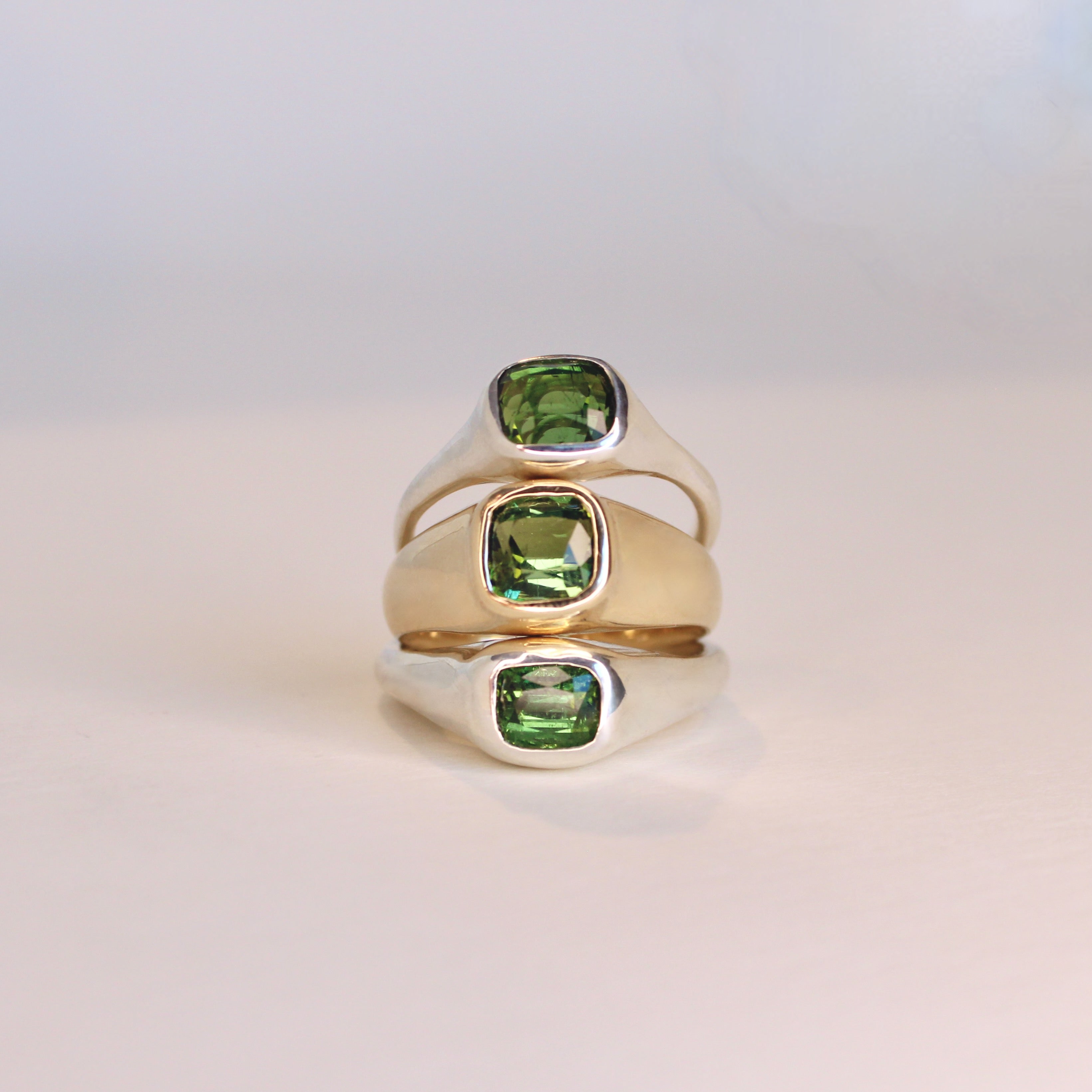 Boreal Forest Gold Tourmaline Ring
